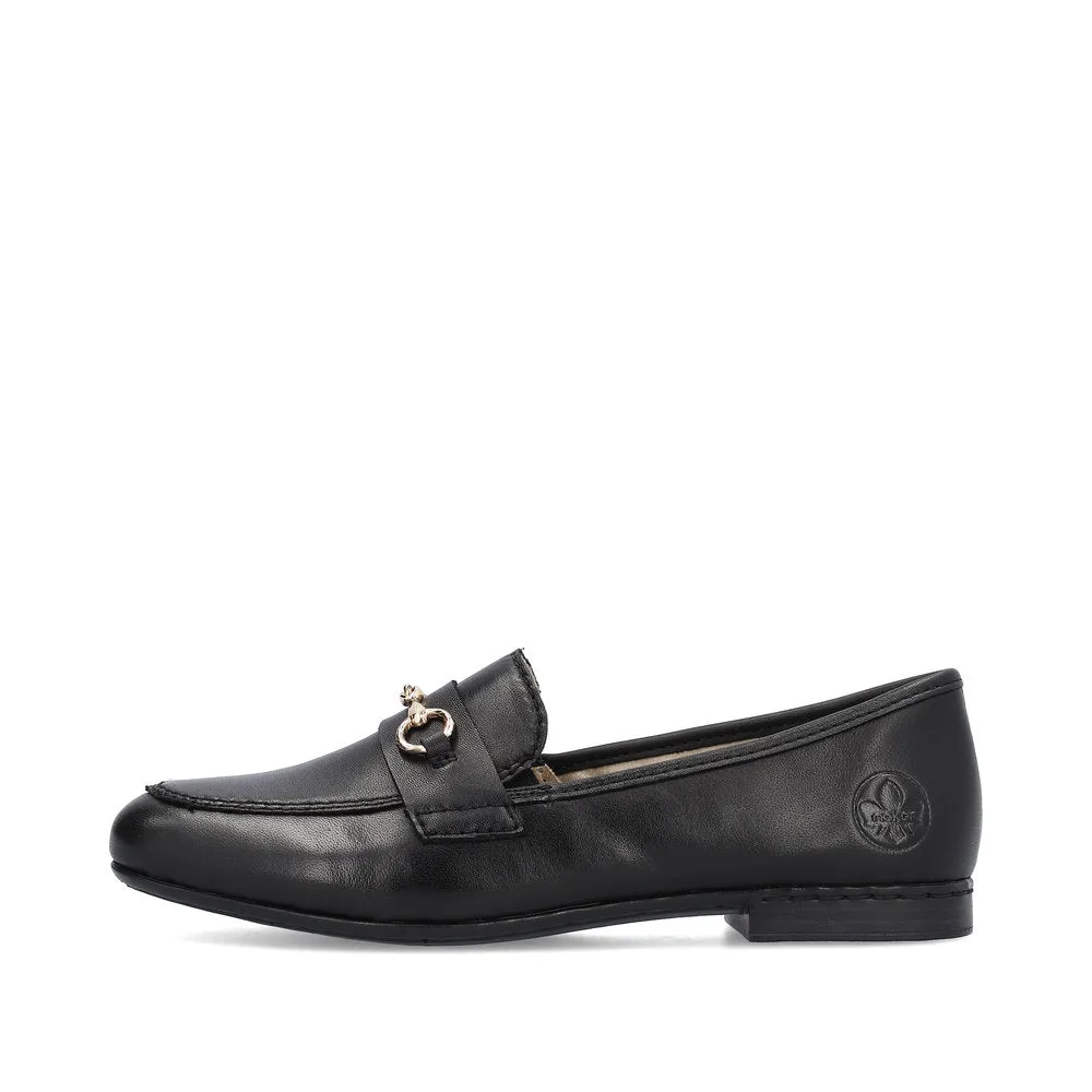Rieker Ladies Snaffle Trim Loafer Shoe