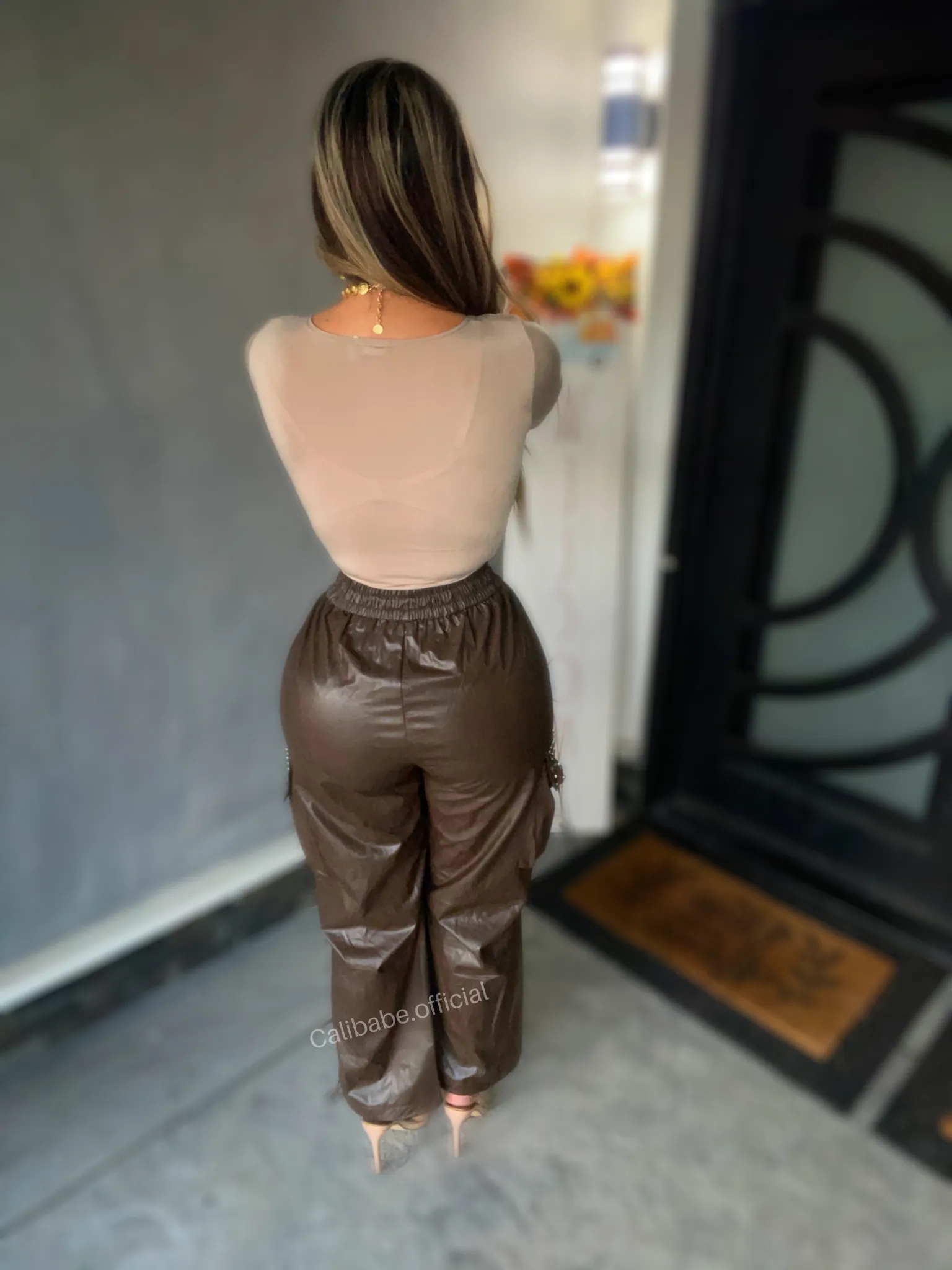 Ruth Cargo Pants (Brown )