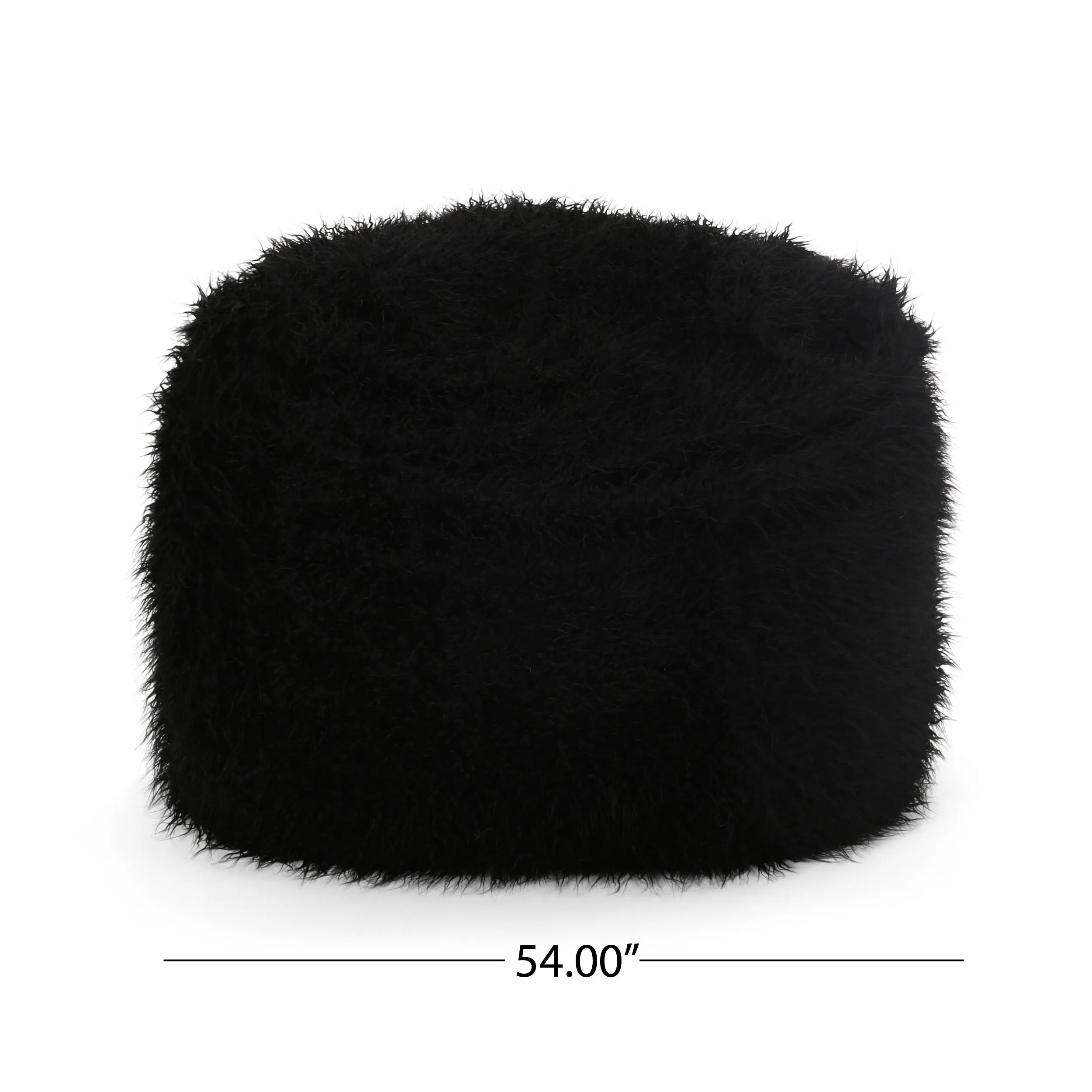 Sae 5 Ft Long Faux Fur Bean Bag