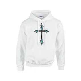 SHARP BLUE CROSS DESIGN Hoodie For The USA |Gildan 18500