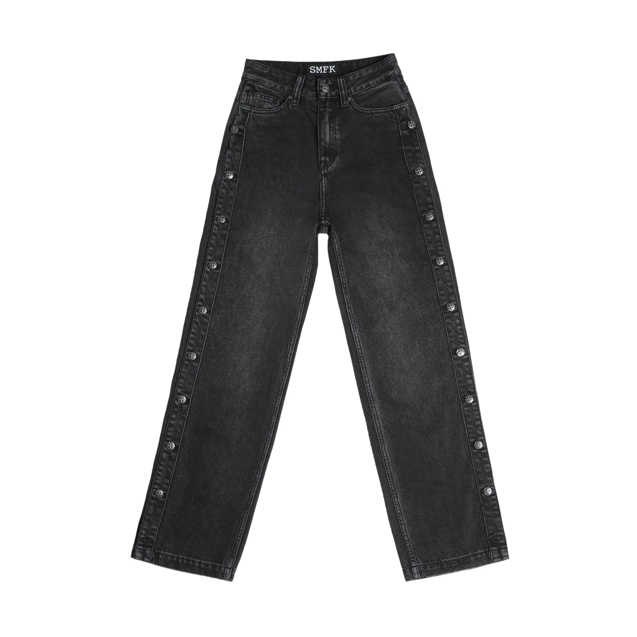 Skater Skateboard Deconstructed Jeans Midnight Black