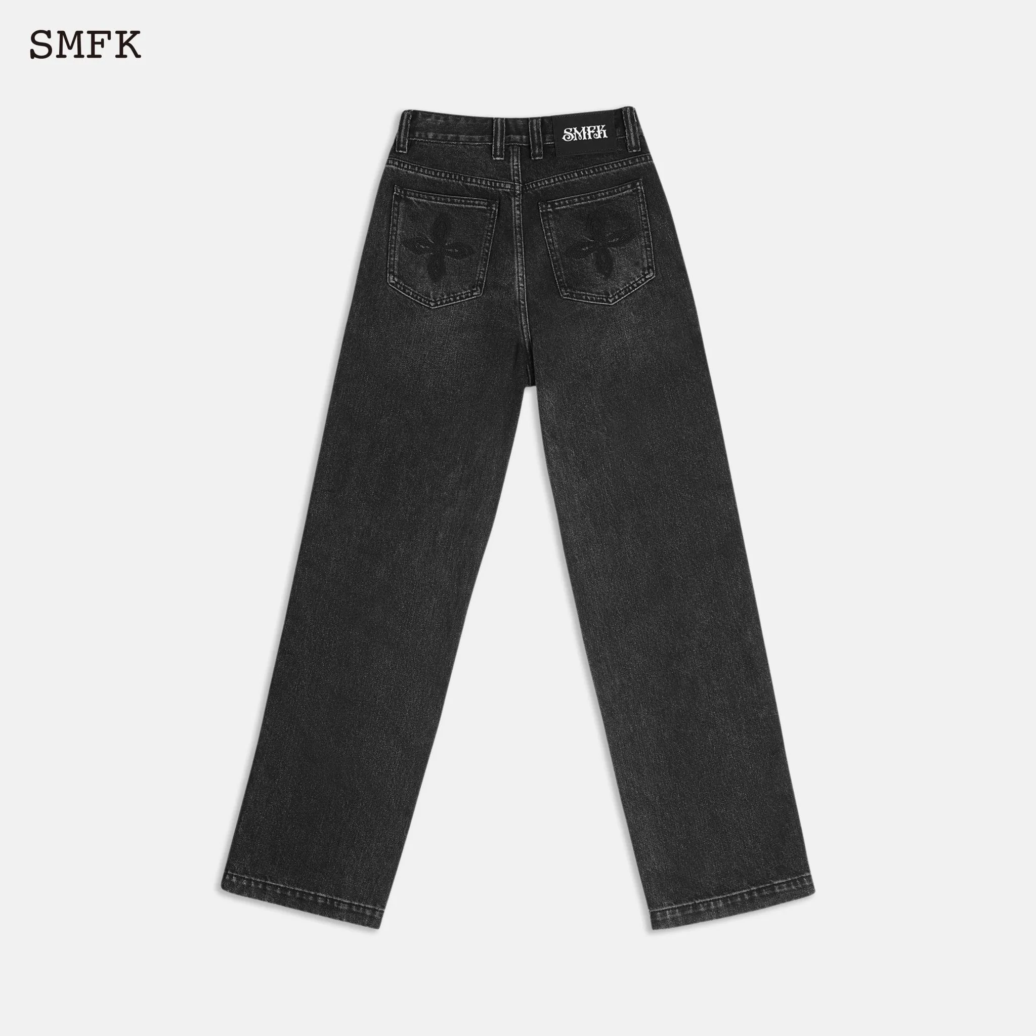 Skater Skateboard Deconstructed Jeans Midnight Black