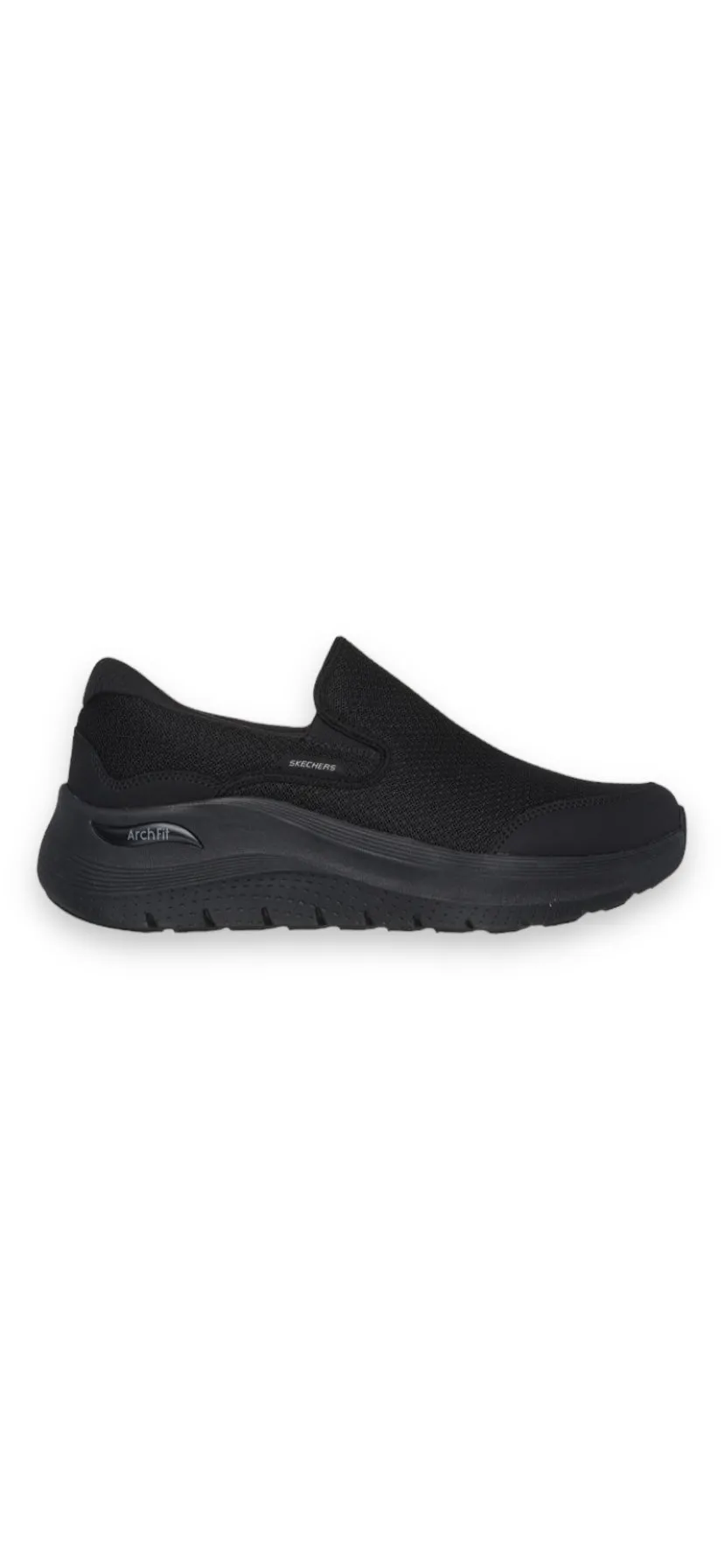 Skechers - Mens black slip-ons - VALLO