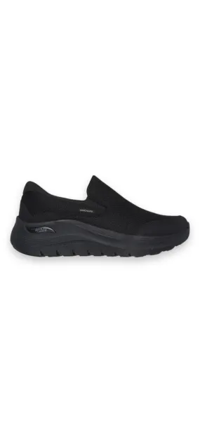 Skechers - Mens black slip-ons - VALLO