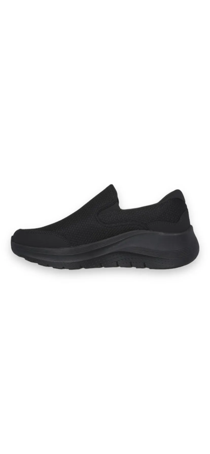 Skechers - Mens black slip-ons - VALLO