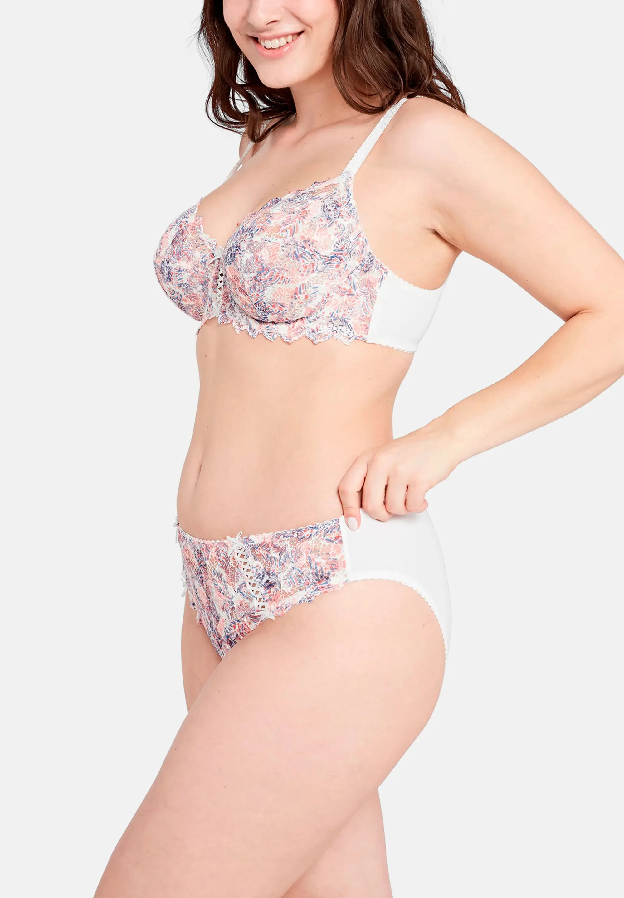 Slip Arum Mosaïc Imprimé Feuilles Graphiques