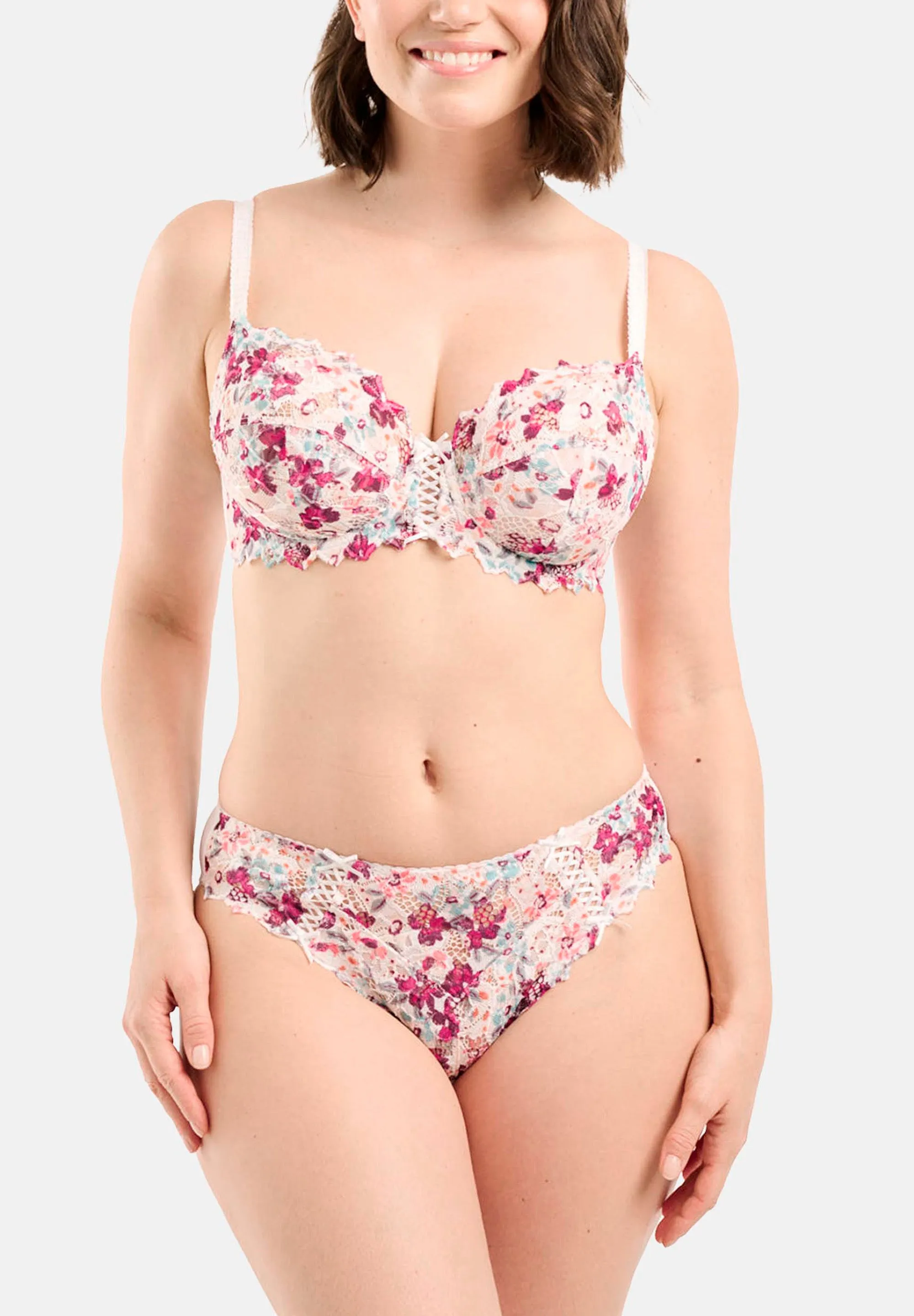 Slip Arum Mosaïc Imprimé Fleurs Rouge Perse