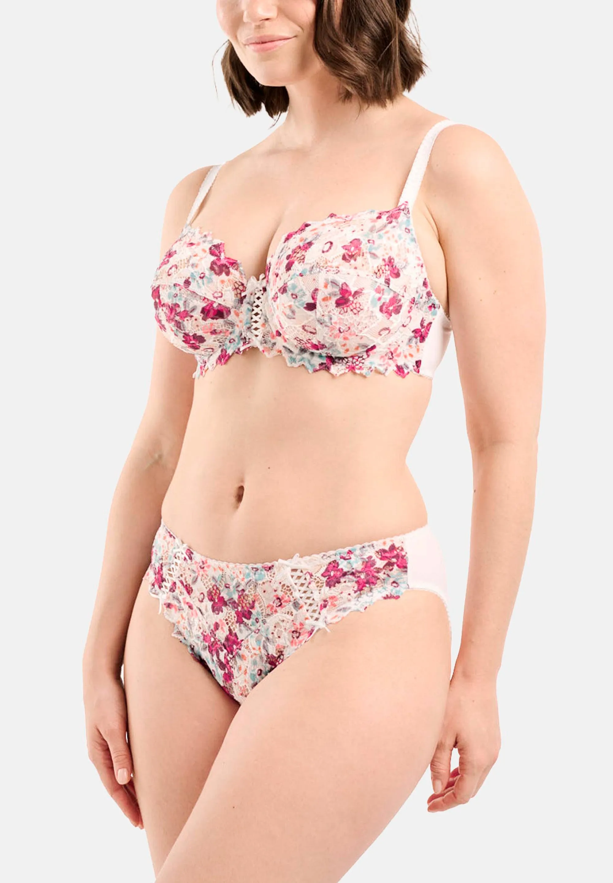 Slip Arum Mosaïc Imprimé Fleurs Rouge Perse