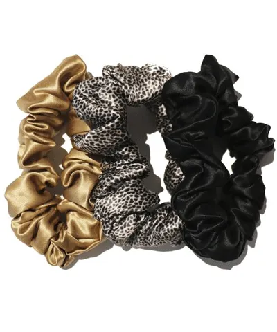 Slip Scrunchie - Leopard, Gold, Black