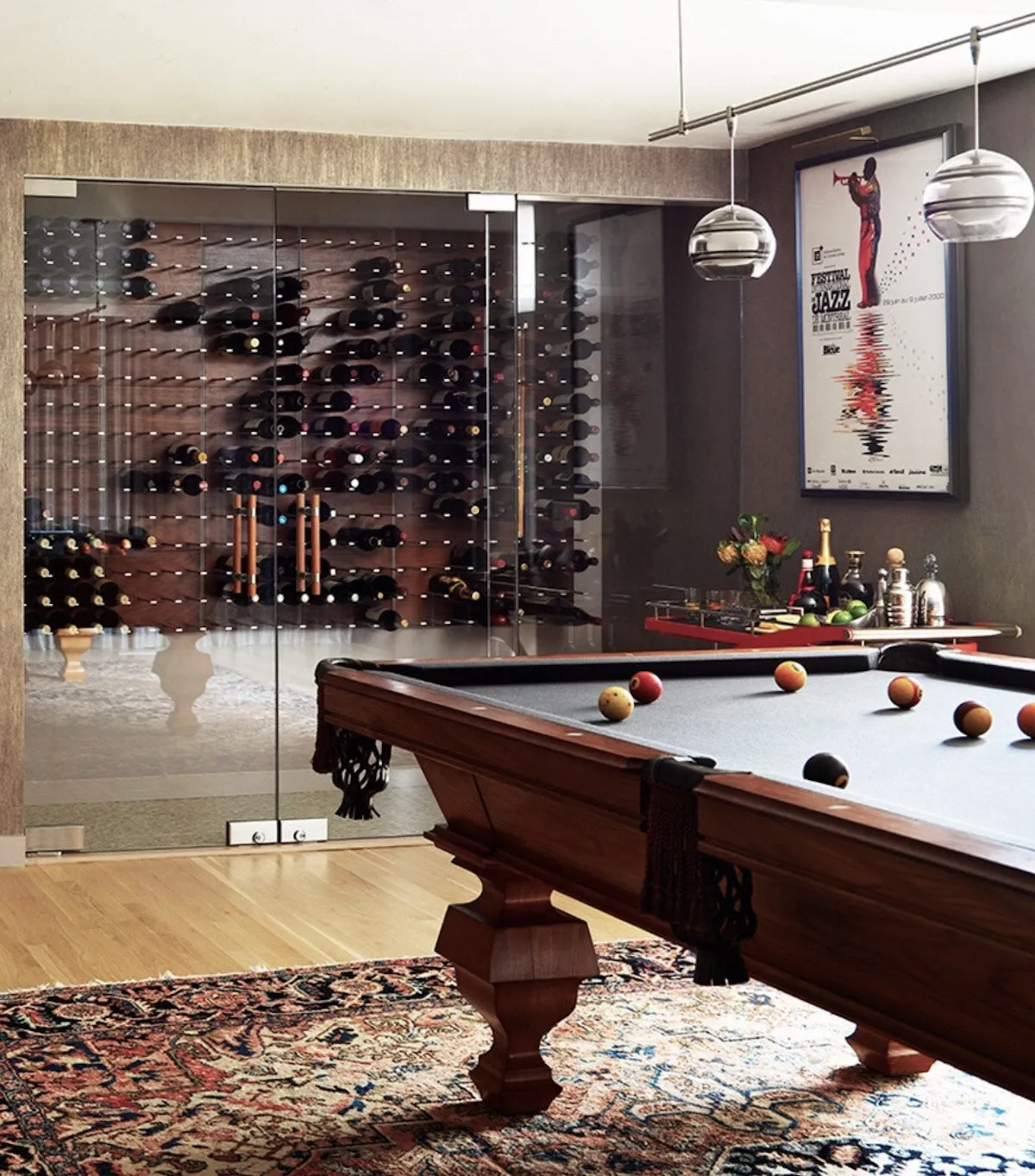 STACT Premier C-type Wine Rack - Walnut & Silver