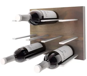 STACT Premier C-type Wine Rack - Walnut & Silver