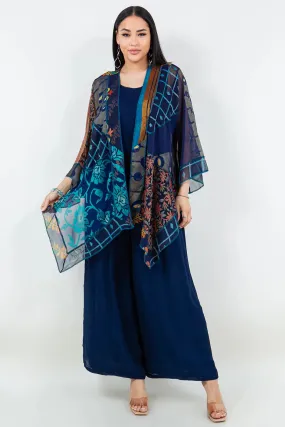 Sterling Style Short Butterfly Jacket - 5936SBJ NAVY/MULTI