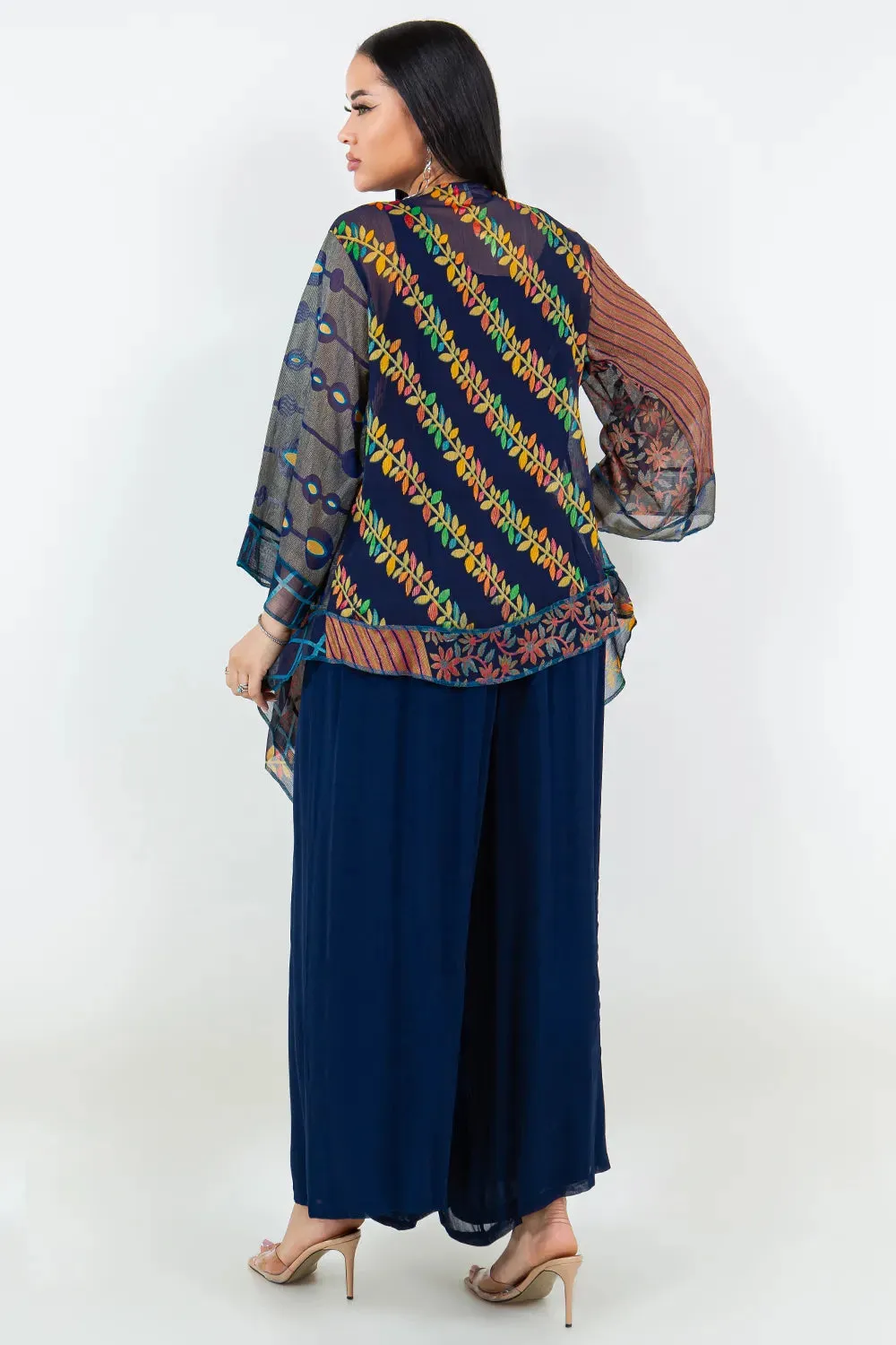 Sterling Style Short Butterfly Jacket - 5936SBJ NAVY/MULTI