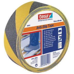 TESA Anti Slip Tape Professional 15m x 50mm Yellow-Black