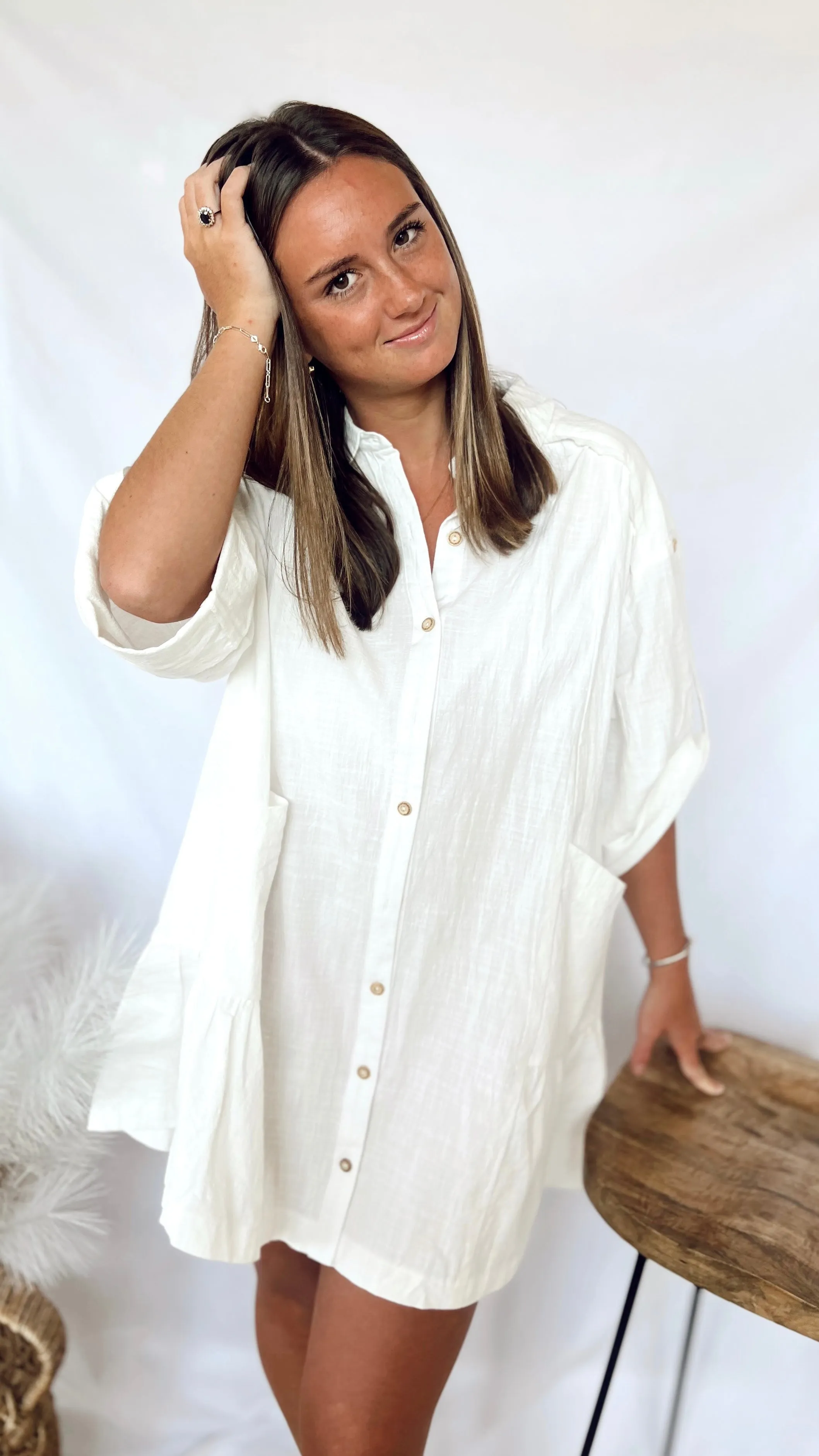 The Gemma Button Down Dress