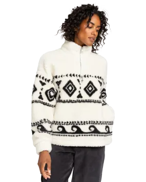 Treasure Soul Fleece Jacket in Egret
