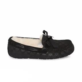 UGG Dakota Double Diamond Black Slippers