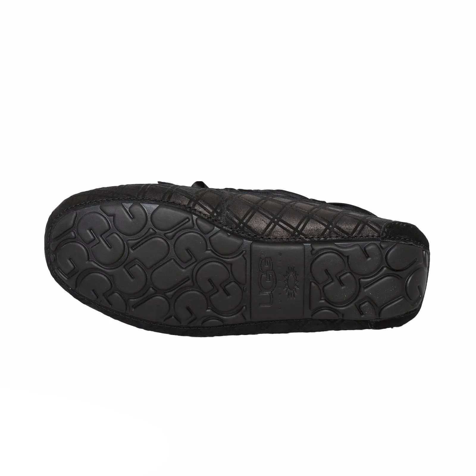 UGG Dakota Double Diamond Black Slippers