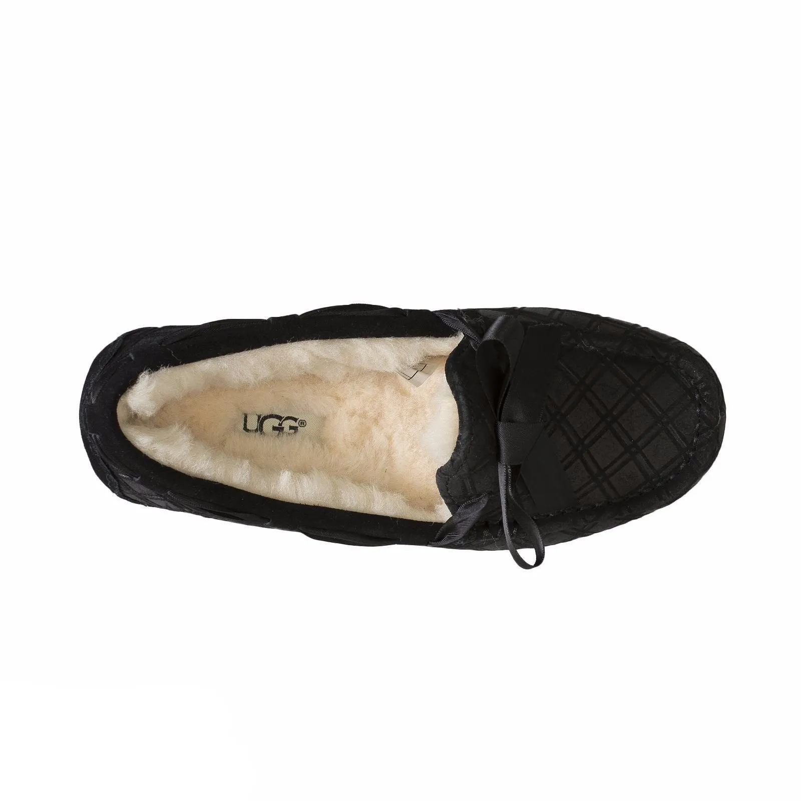 UGG Dakota Double Diamond Black Slippers
