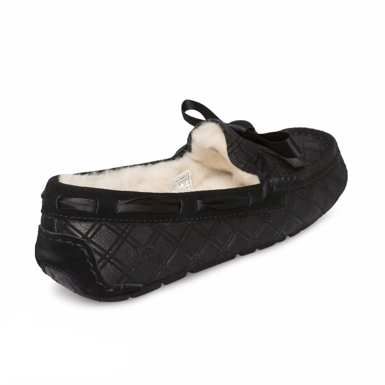 UGG Dakota Double Diamond Black Slippers