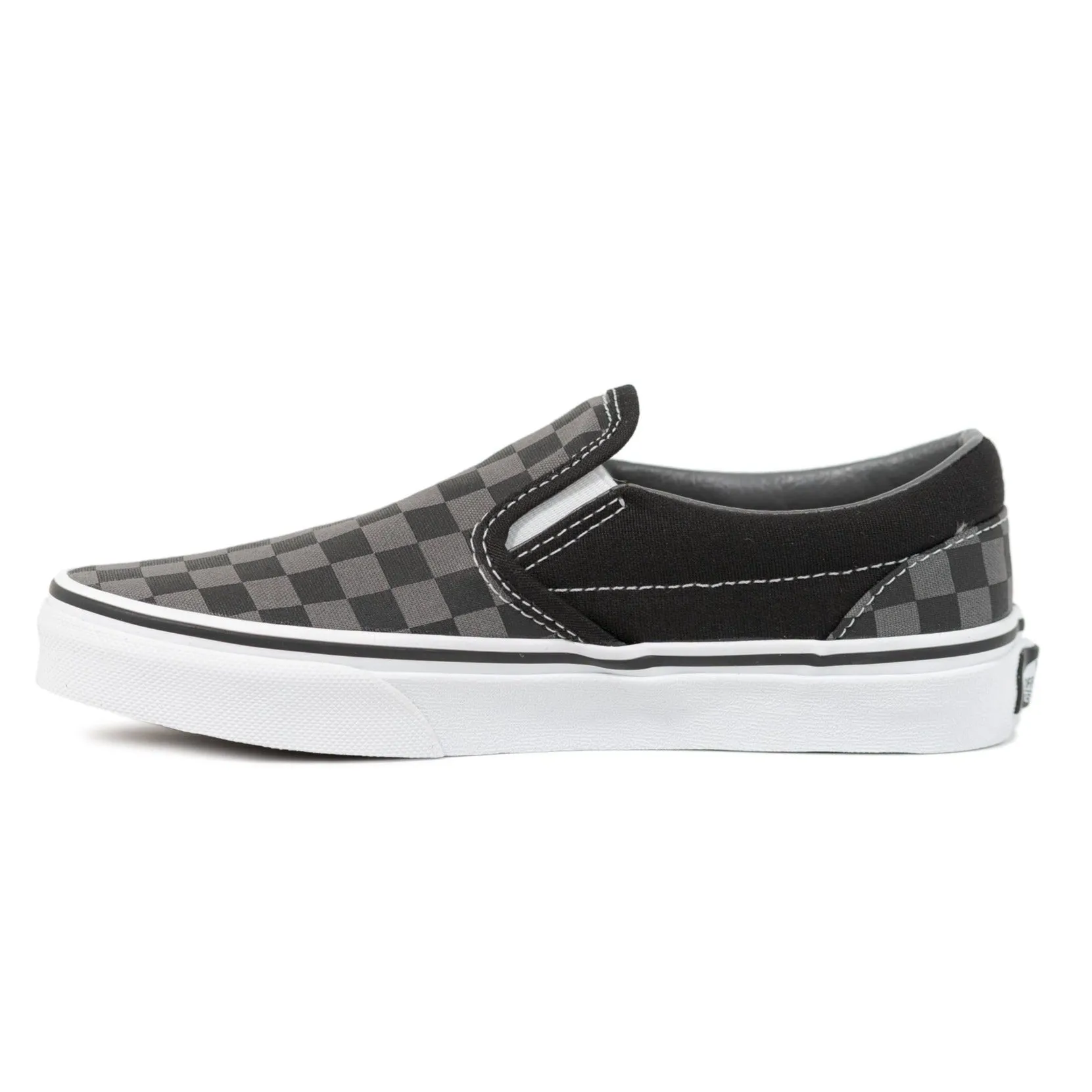 Vans Kids Slip-On - (Checkerboard) Black/Pewter Checkerboard