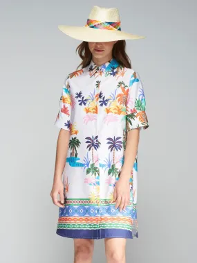 Vilagallo Hester Palmeras Greca Dress Multicolor