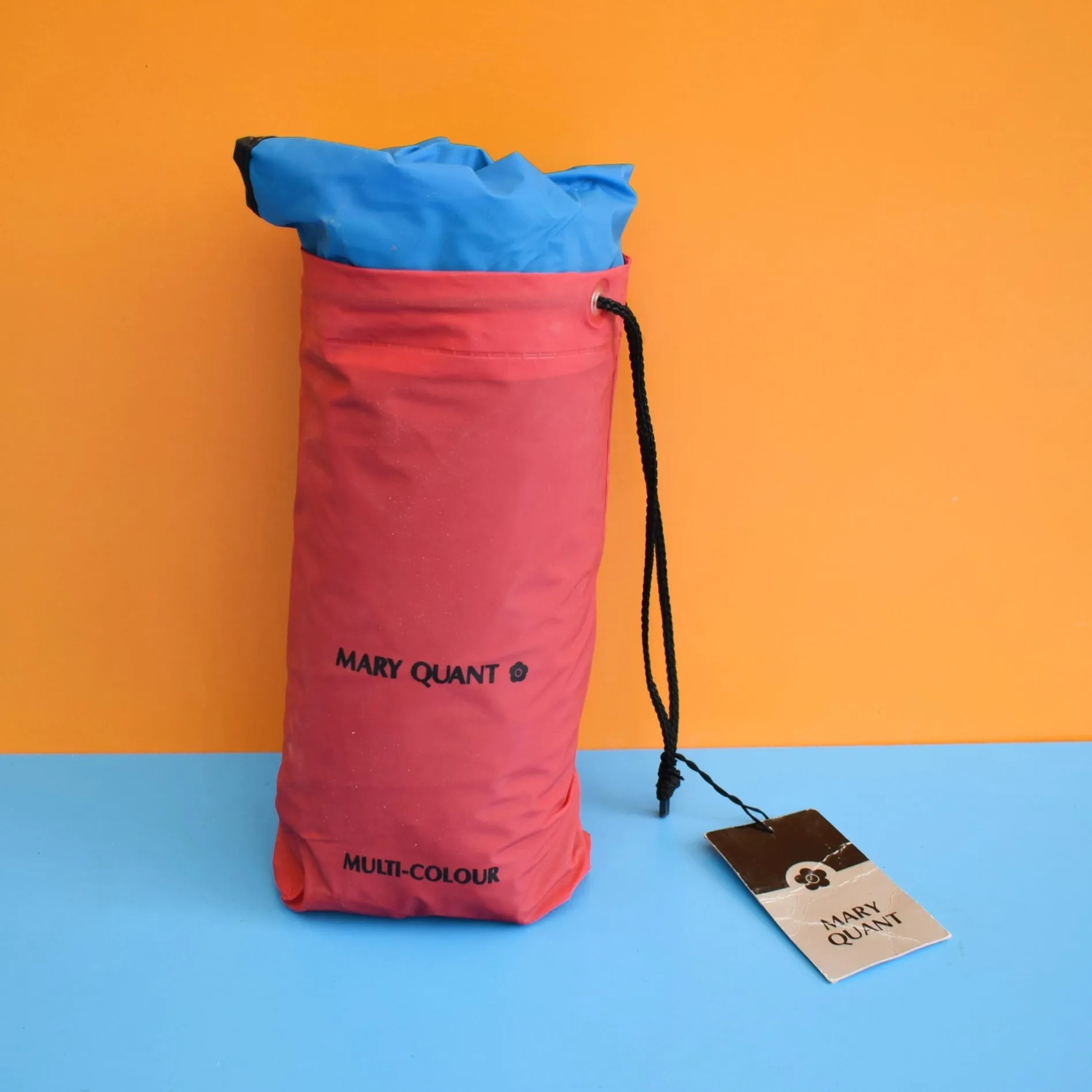 Vintage 1960s Mary Quant Poncho In Bag