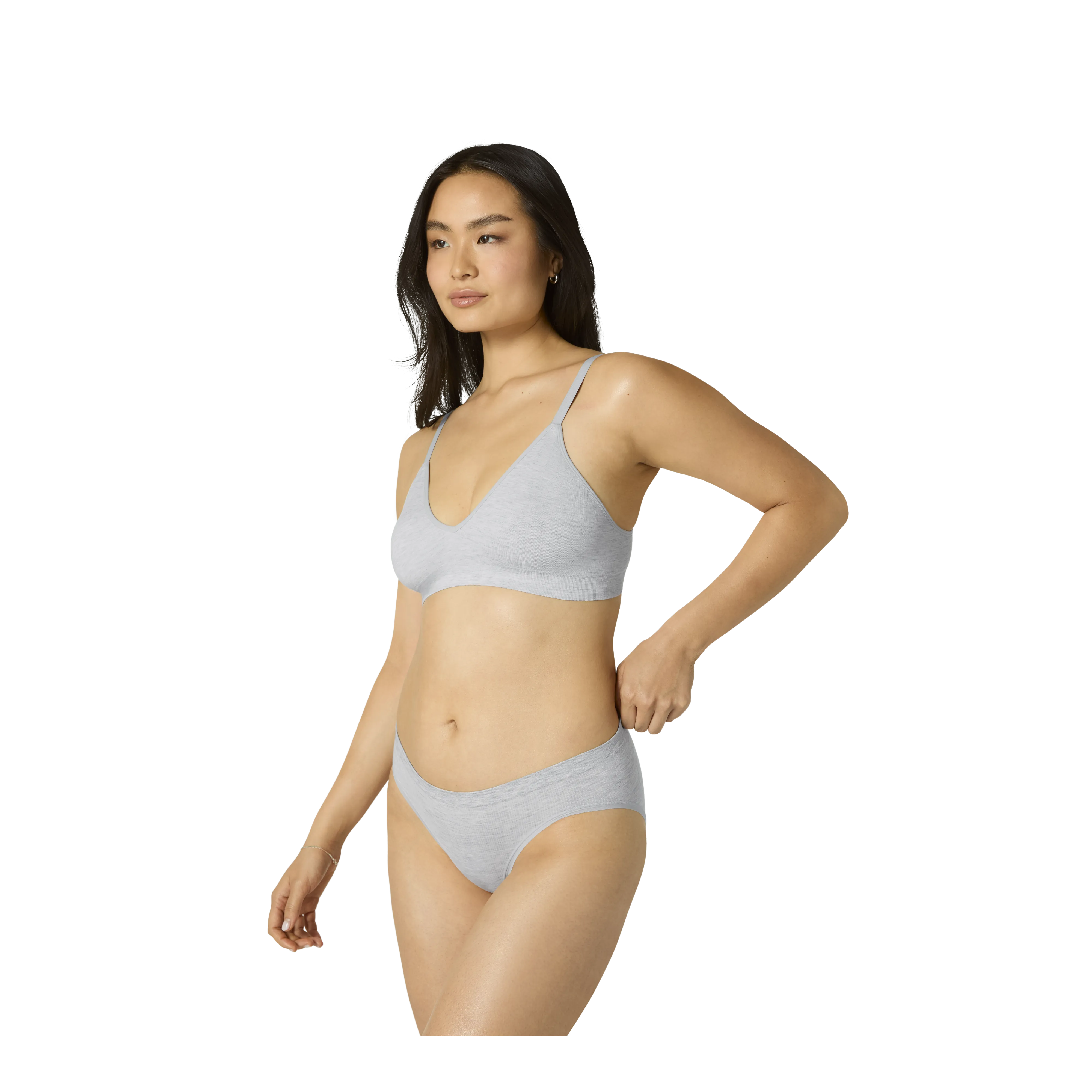Women's Seamless Triangle Bralette   Brief