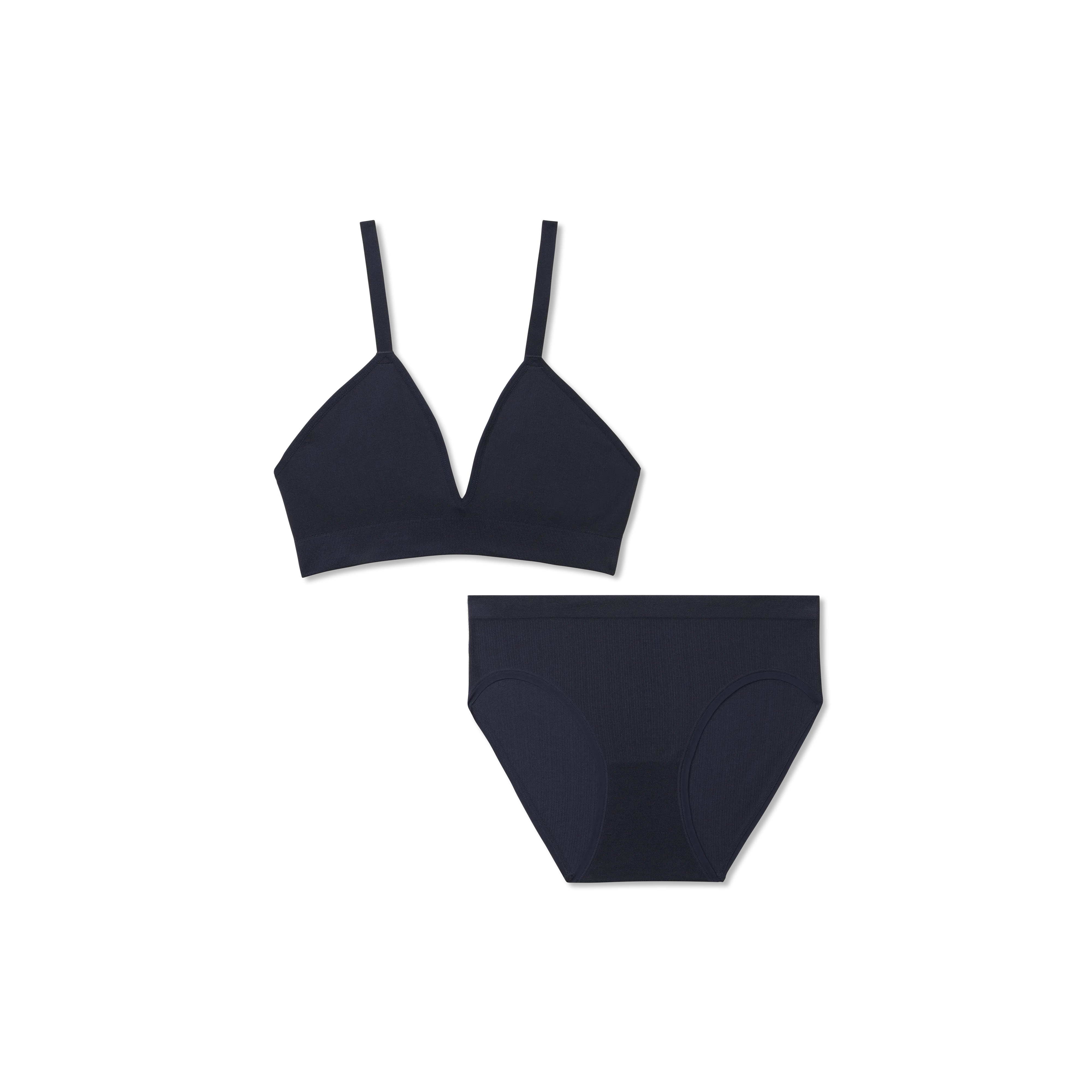 Women's Seamless Triangle Bralette   Brief