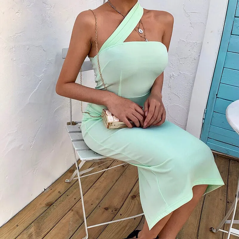 Women's Sleeveless Elastic Bodycon Dress