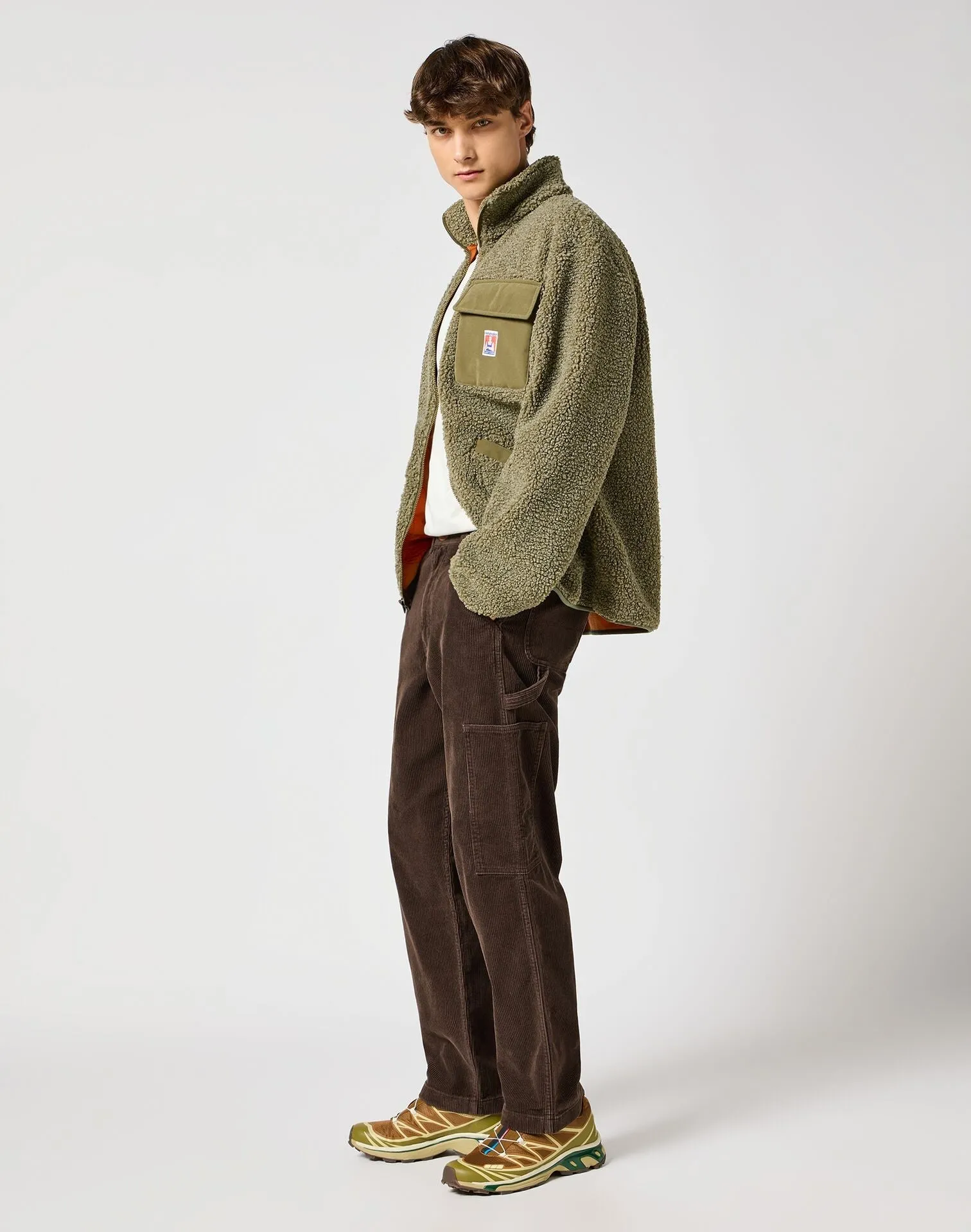Wrangler Men's Casey Shearling Jacket In Ivy Green