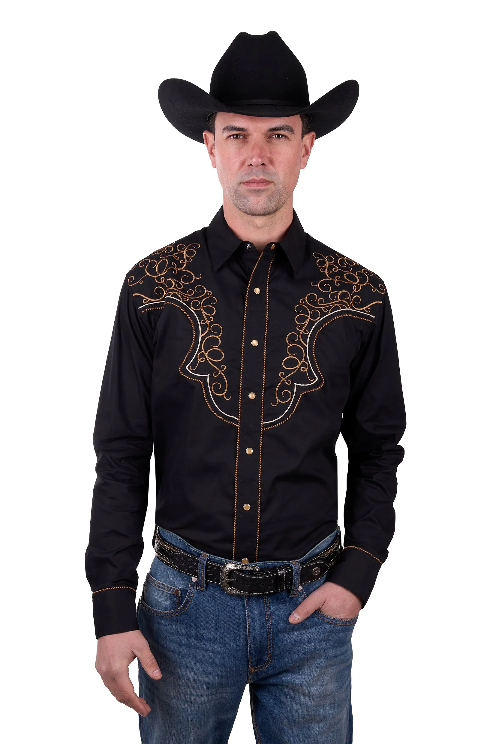 Wrangler Mens Rhys Embroidered LS Shirt