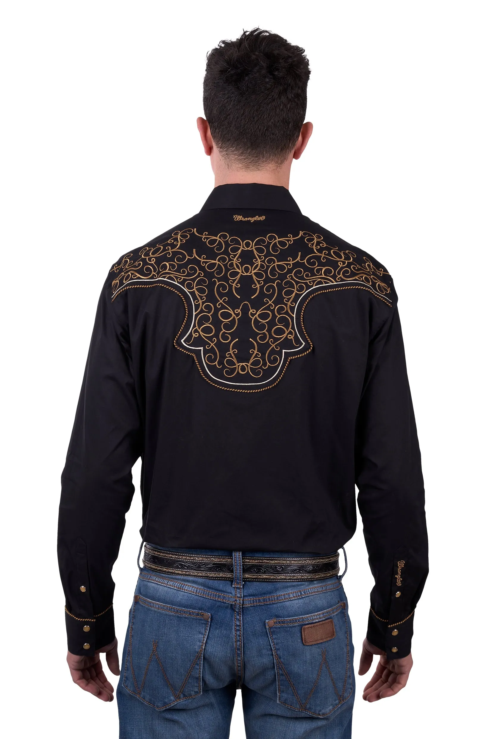 Wrangler Mens Rhys Embroidered LS Shirt