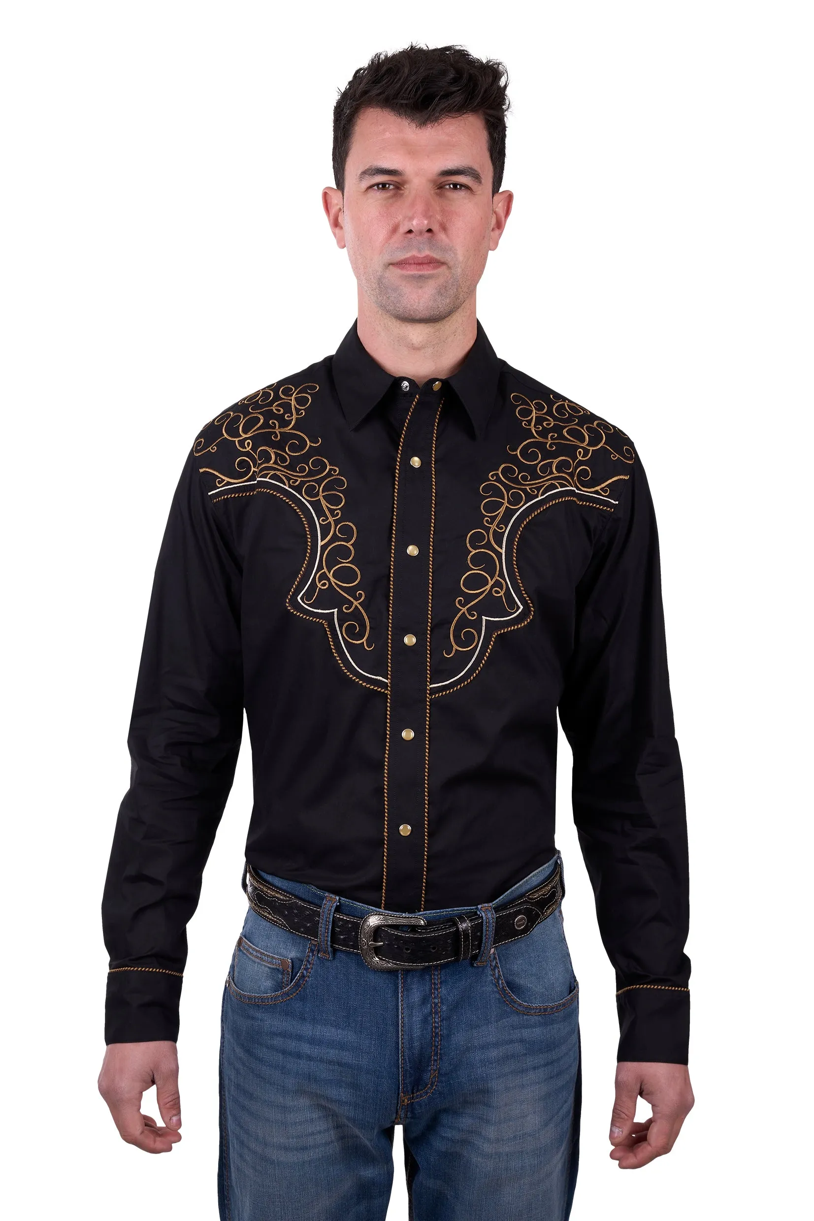 Wrangler Mens Rhys Embroidered LS Shirt
