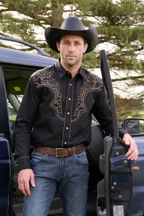 Wrangler Mens Rhys Embroidered LS Shirt