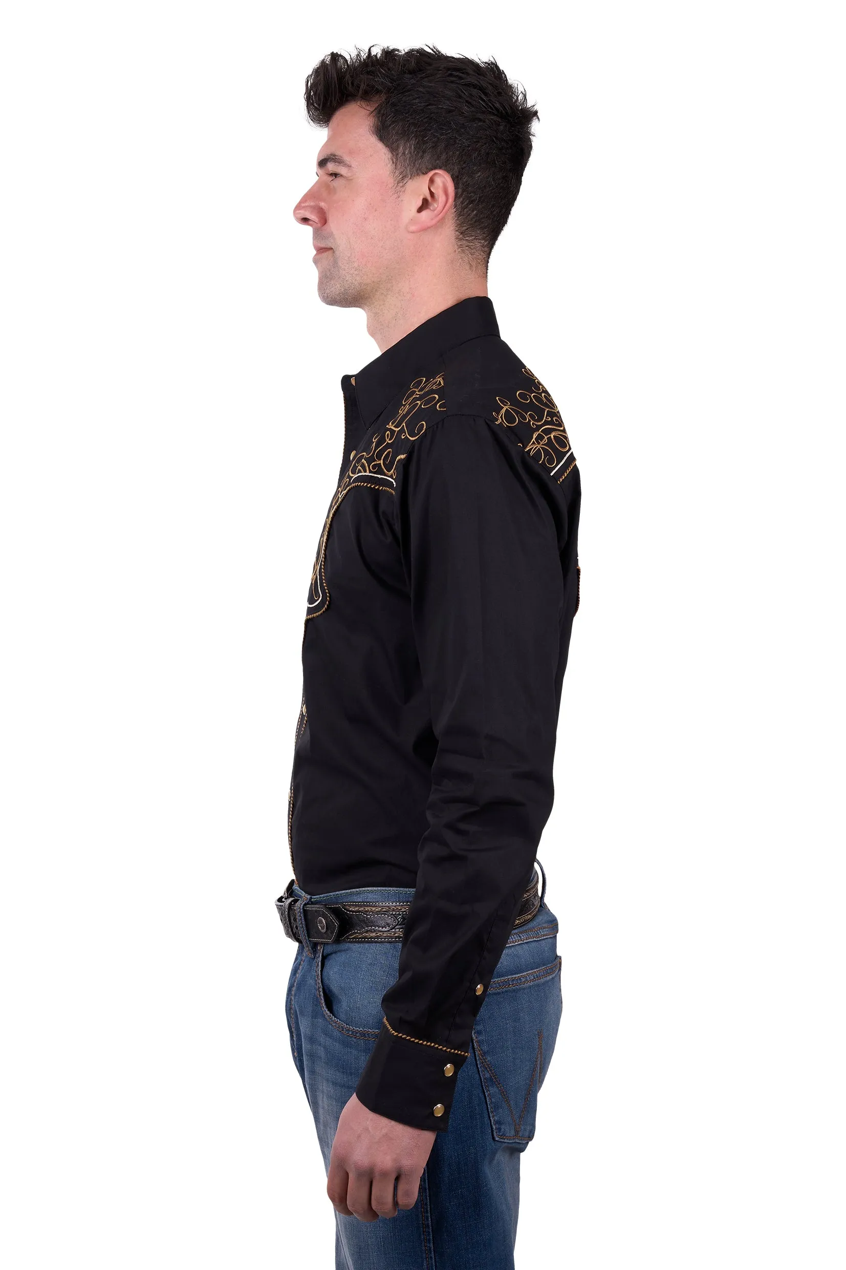 Wrangler Mens Rhys Embroidered LS Shirt