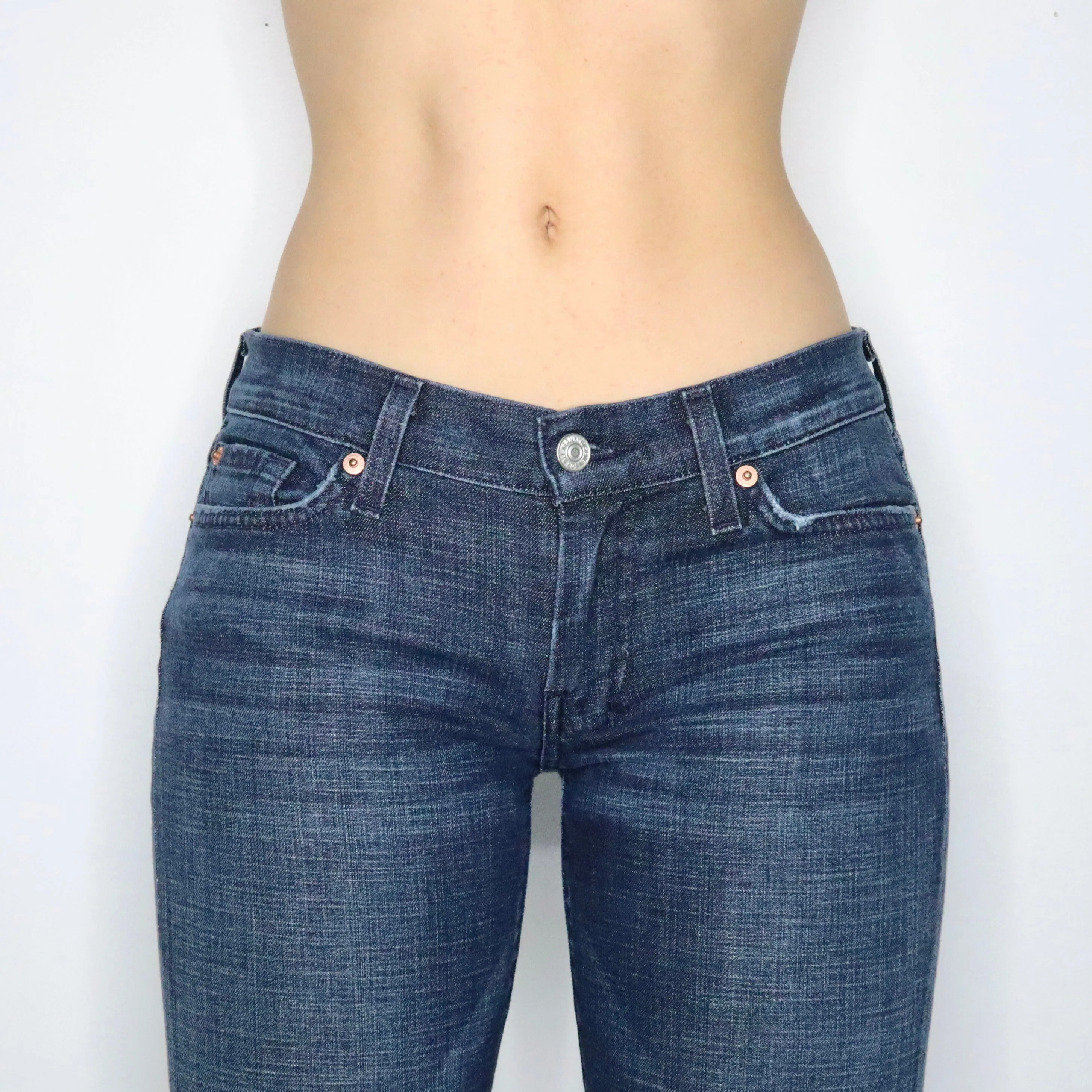 Y2K 7 FOR ALL MANKIND Low Rise Flare Jeans (S/M)